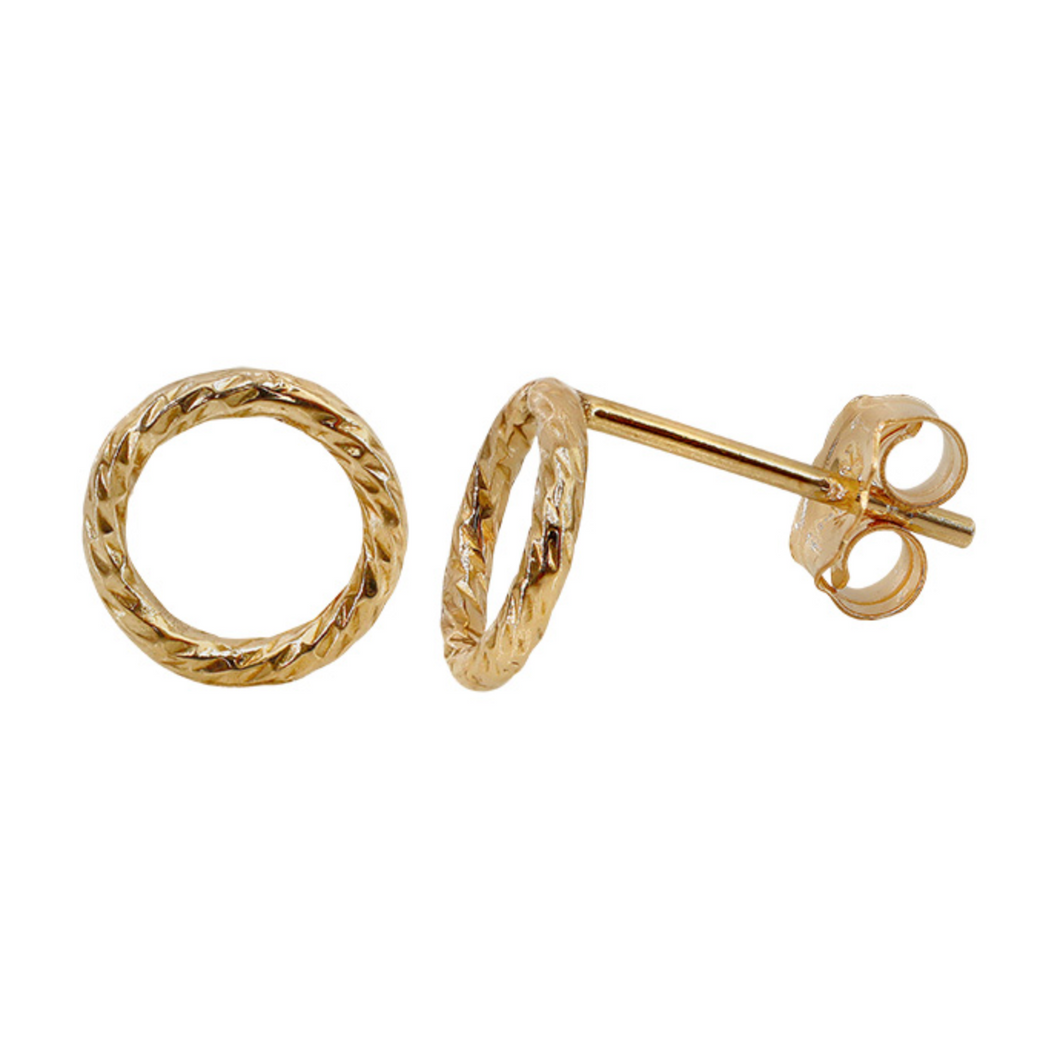 14K Gold Filled Circle Studs