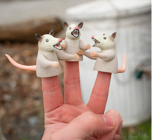 Finger Puppet Possums
