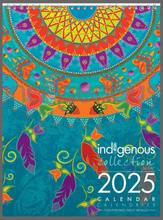 Load image into Gallery viewer, Tracey Metallic Indigenous Art Wall Calendar
