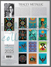 Load image into Gallery viewer, Tracey Metallic Indigenous Art Wall Calendar
