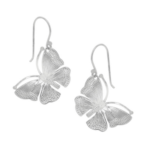 Sterling Silver Butterfly Earrings