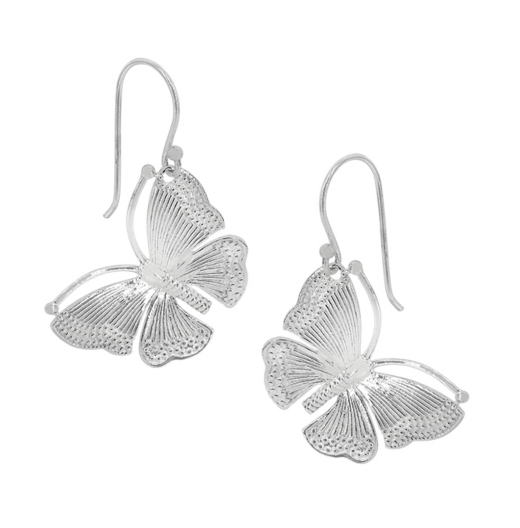 Sterling Silver Butterfly Earrings