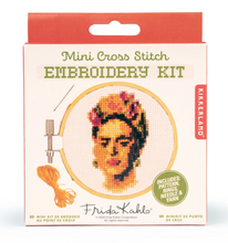 Load image into Gallery viewer, Mini Cross Stitch Embroidery Kit (Frida Kahlo)
