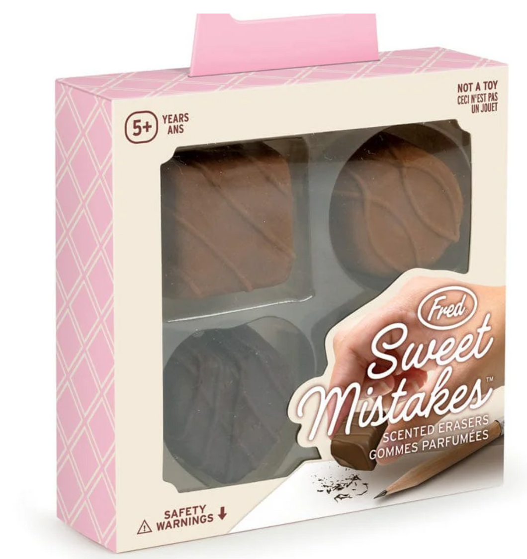 Sweet Mistakes Chocolate Scented Erasers