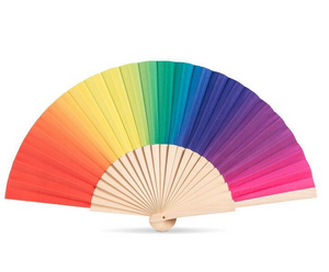 Ombre Rainbow Fan