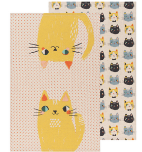 Meow Meow Dish Towel Set