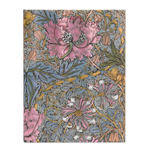 Load image into Gallery viewer, William Morris Pink Honeysuckle Hardcover Journal
