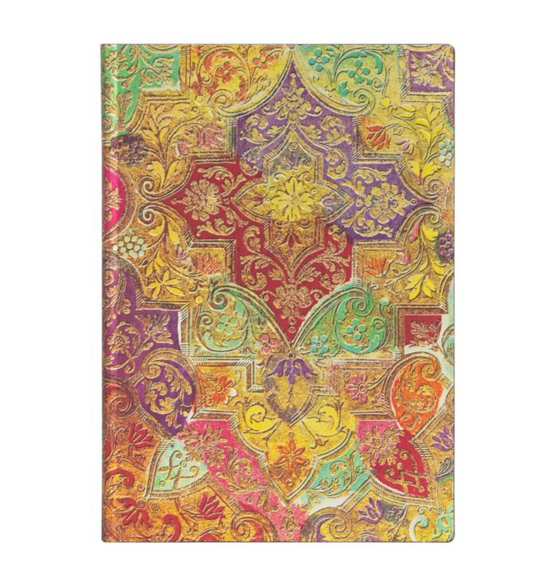 Bavarian Wild Flower Brocaded Paper Softcover Journal
