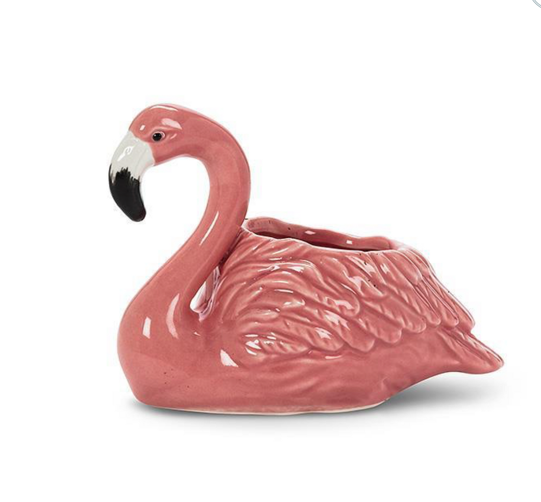 Small Flamingo Planter