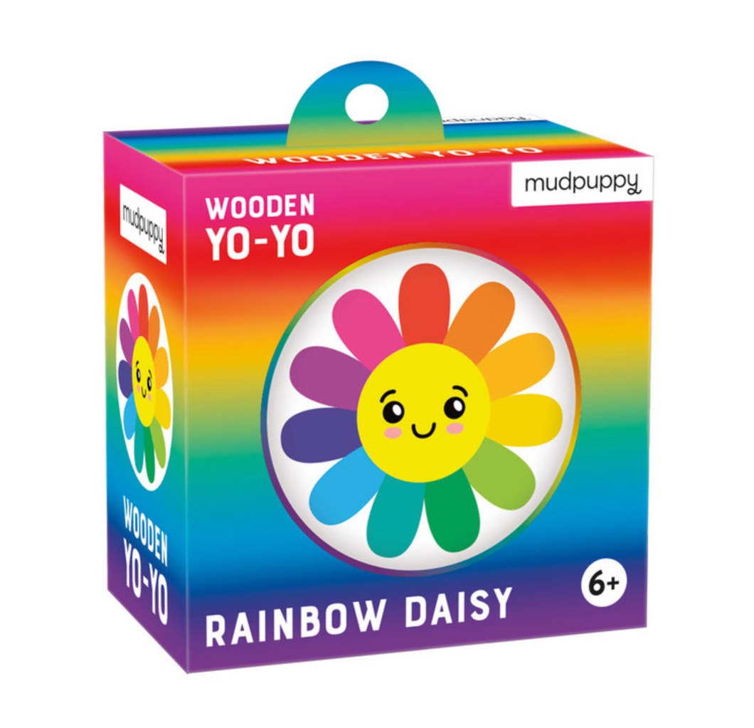 Rainbow Daisy Wooden Yo-Yo