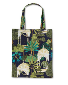 Palms & Peacocks Cotton Tote