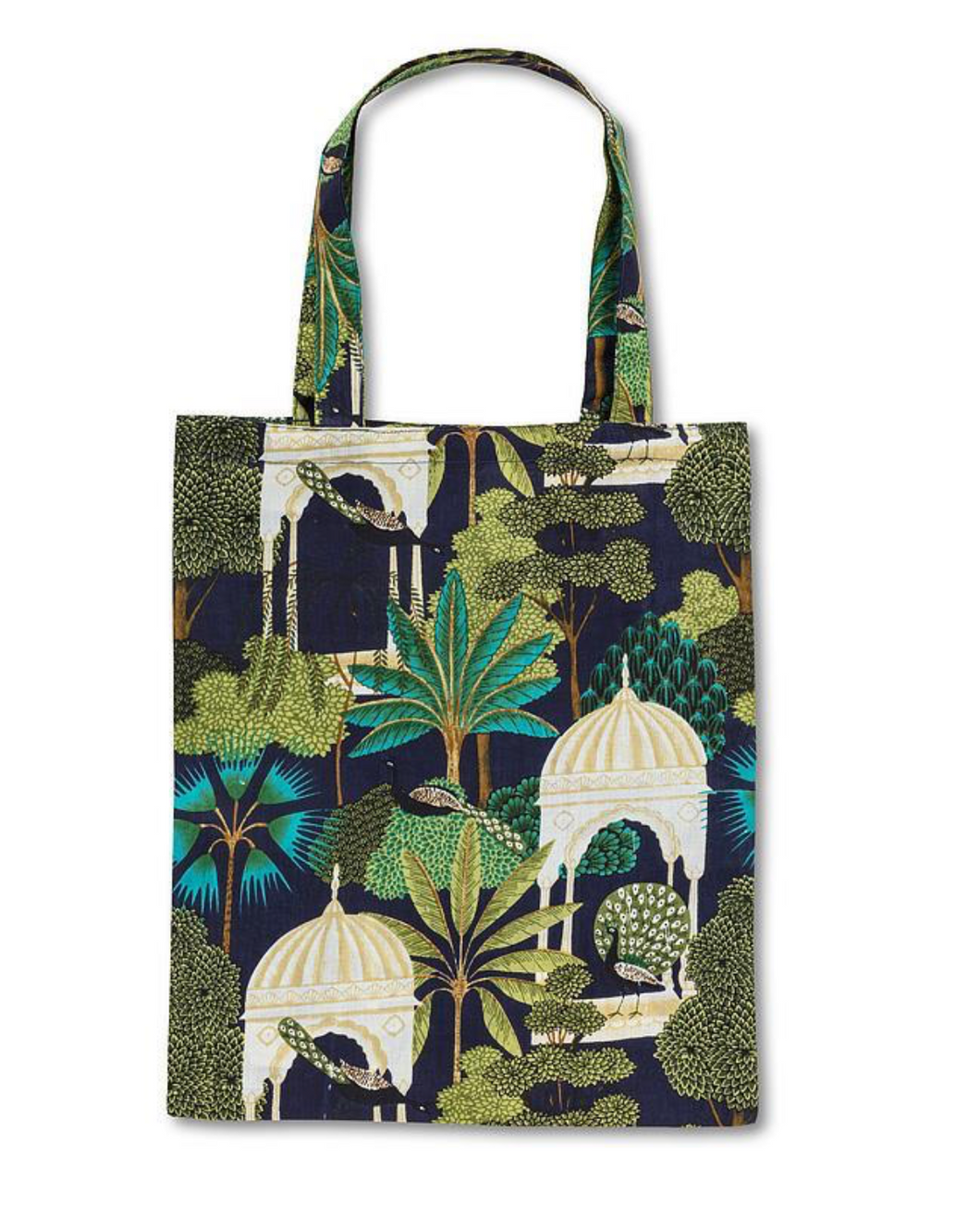 Palms & Peacocks Cotton Tote