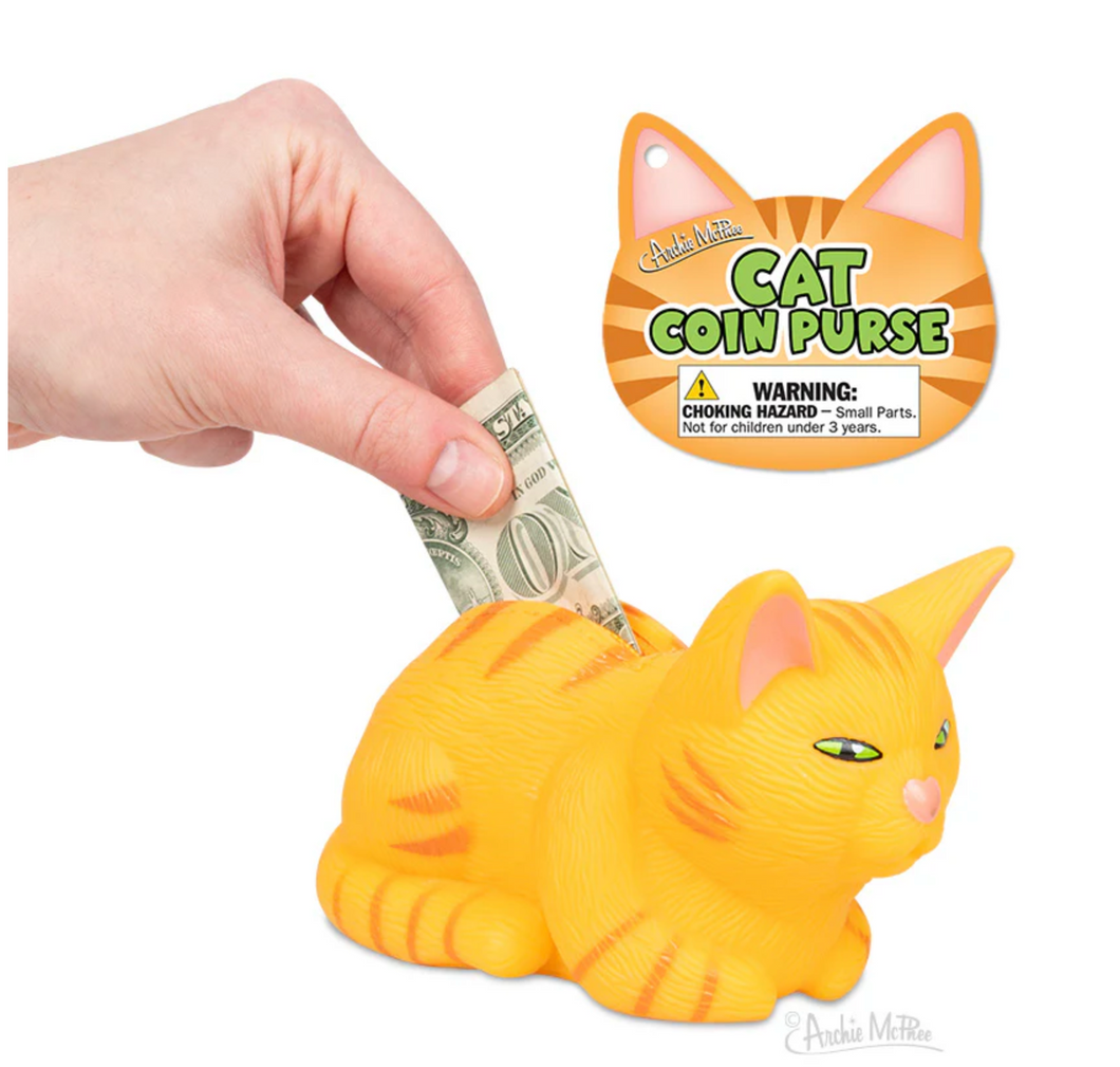Orange Tabby Cat Coin Purse
