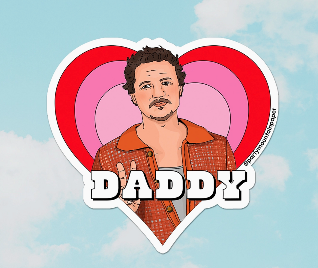 Pedro Daddy Heart Sticker
