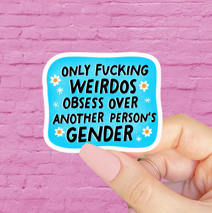 Only Fucking Weirdos Obsess Sticker
