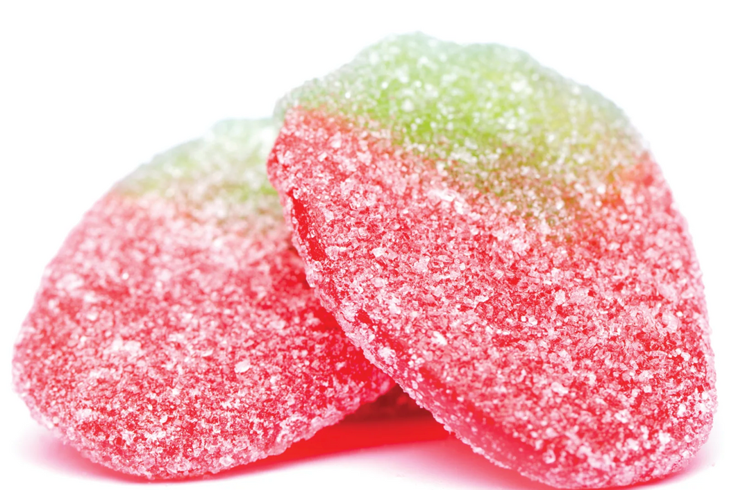 Sugar Coated Strawberry Swedish Candy (4 oz cube)