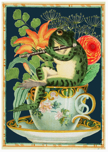 Froggie Teacup Unlined Notebook