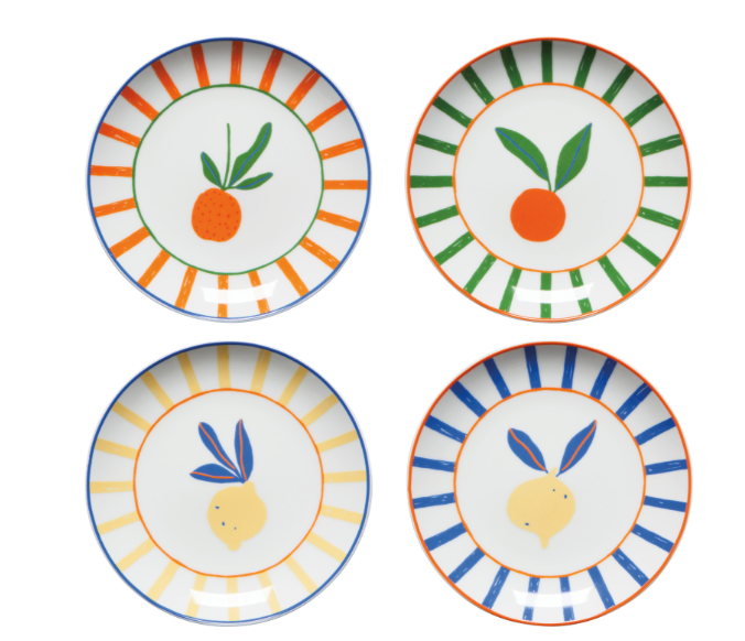 Citrus Burst Appetizer Plates