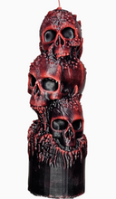Load image into Gallery viewer, Triple Skull Beeswax Candle
