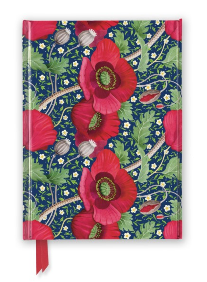 Red Poppies Foiled Journal