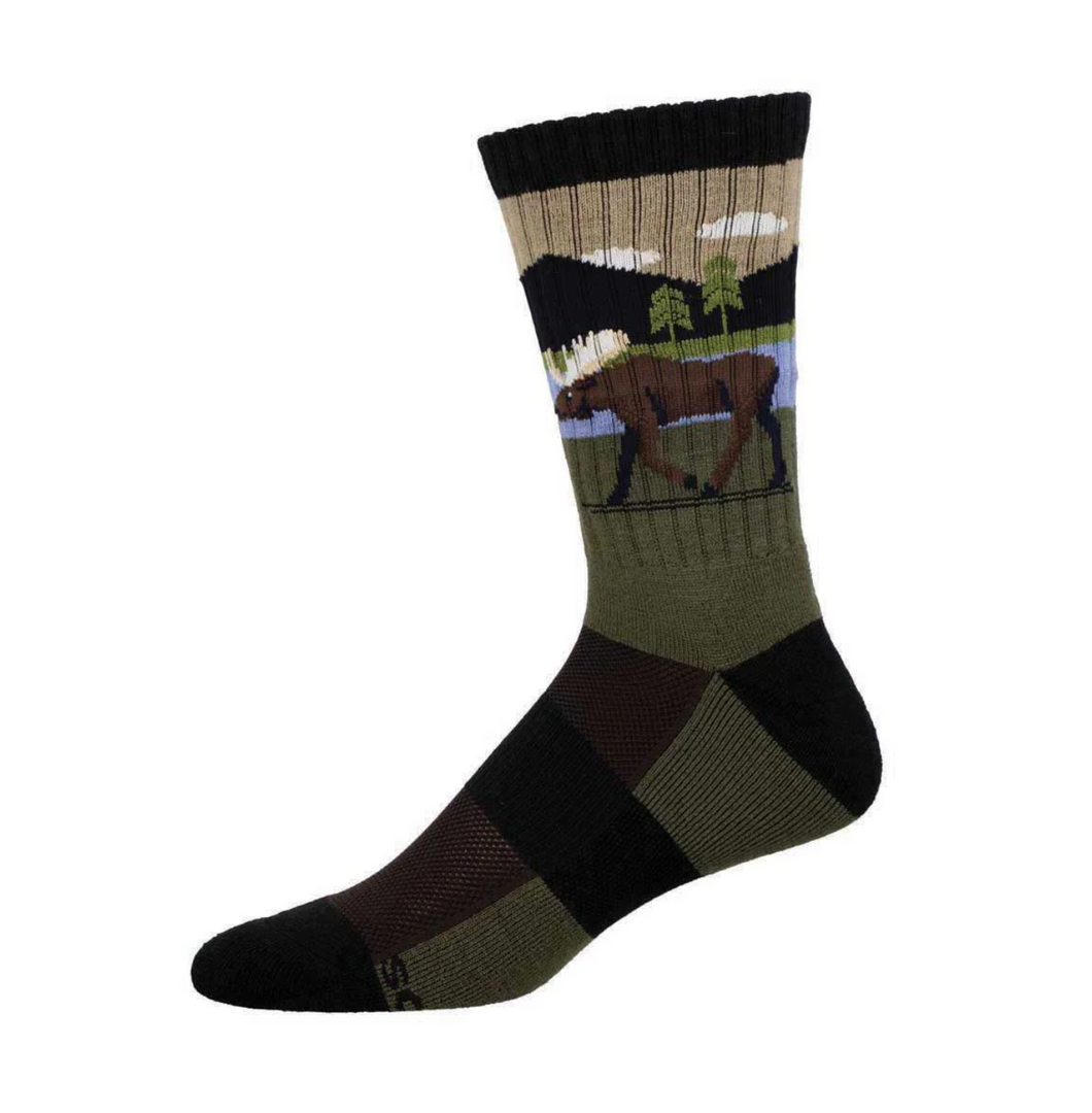 Men's Merino Wool Blend Moose Lake Socks