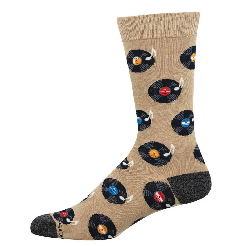 Men's Bamboo Vinyl Sounds Better Socks