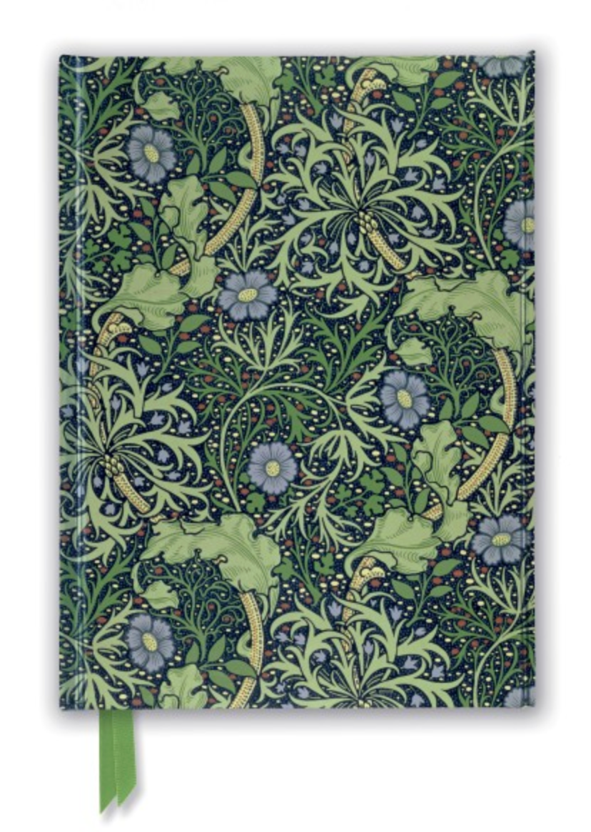 William Morris Seaweed Wallpaper Foiled Journal