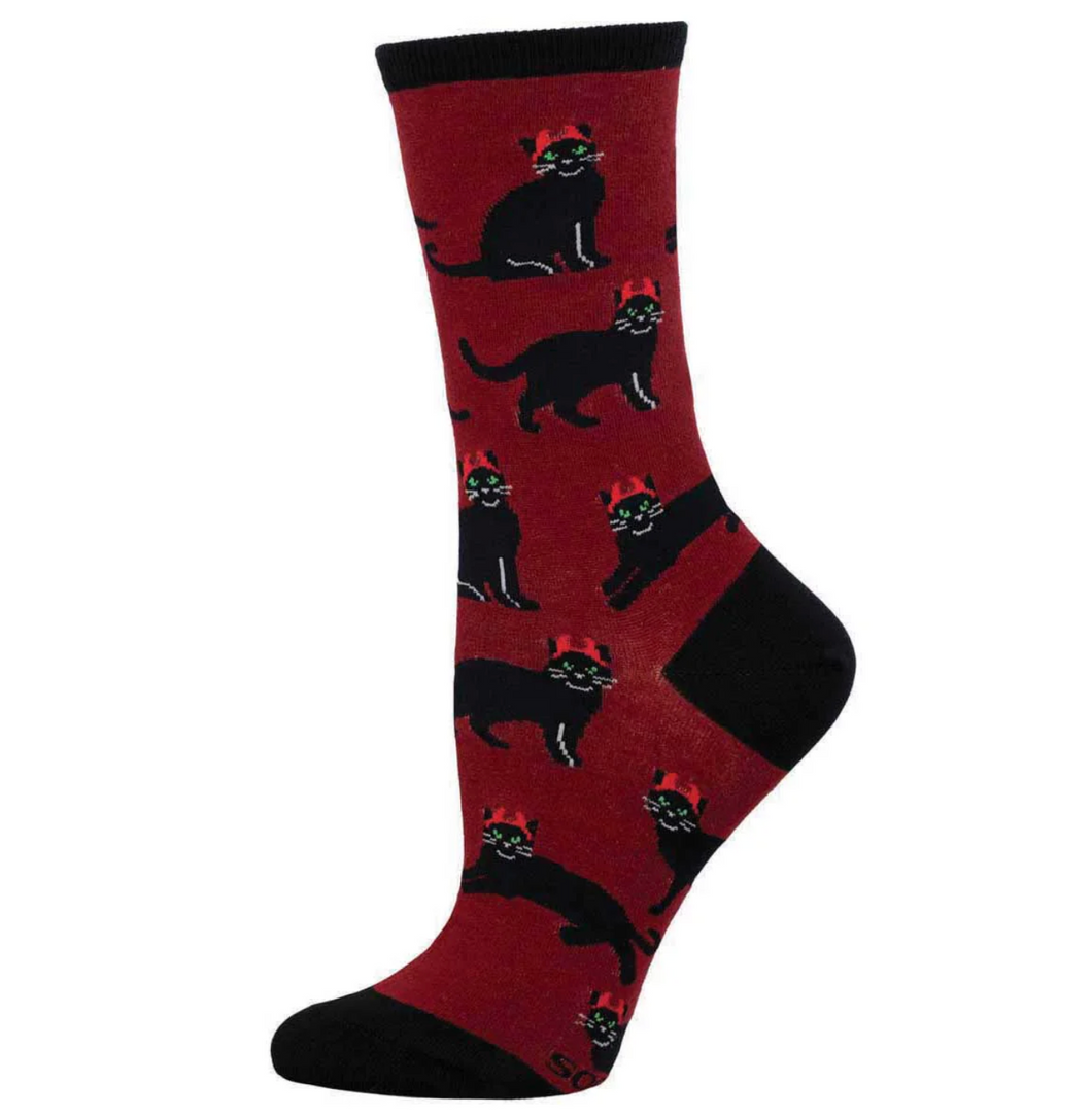 Women's Devilish Cats Socks