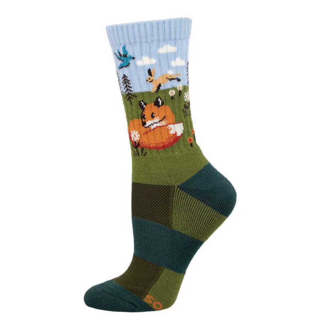 Women's Merino Wool Blend Fox & Hare Socks
