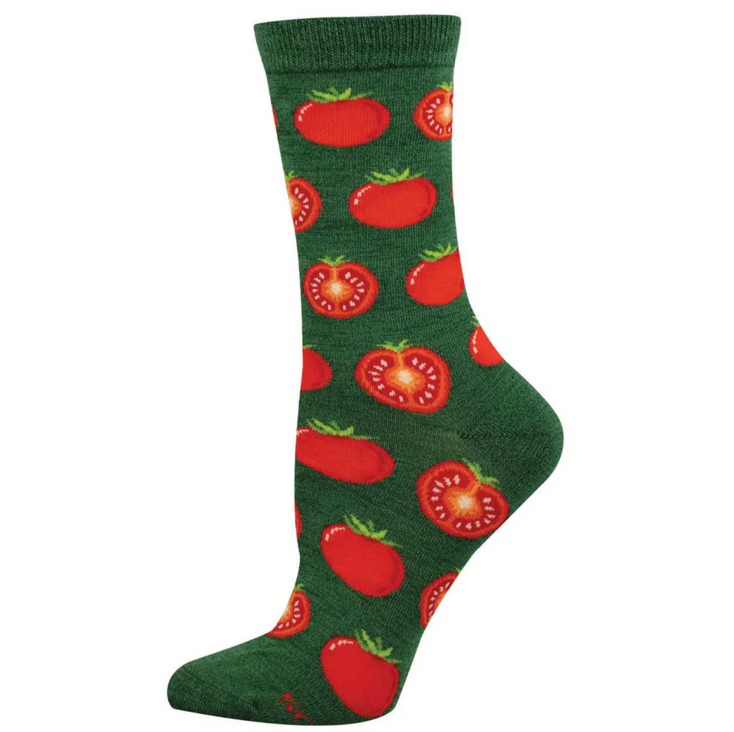 Women's Bamboo Tantalizing Tomatoes Socks