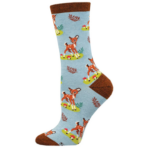 Women's Bamboo Oh Deer, You're Cute Socks
