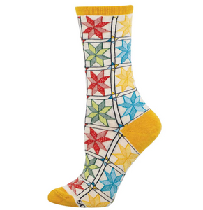 Women's Quilting Pattern Socks