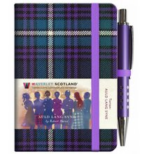 Load image into Gallery viewer, Mini Tartan Notebook &amp; Pen (Auld Lang Syne)
