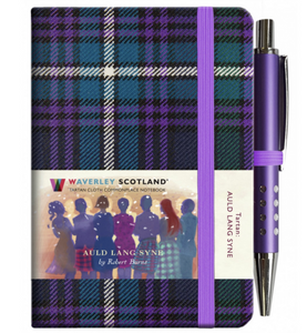 Mini Tartan Notebook & Pen (Auld Lang Syne)