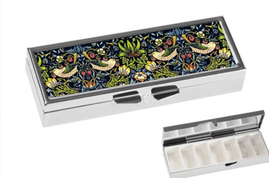 William Morris The Strawberry Thief Pill Box