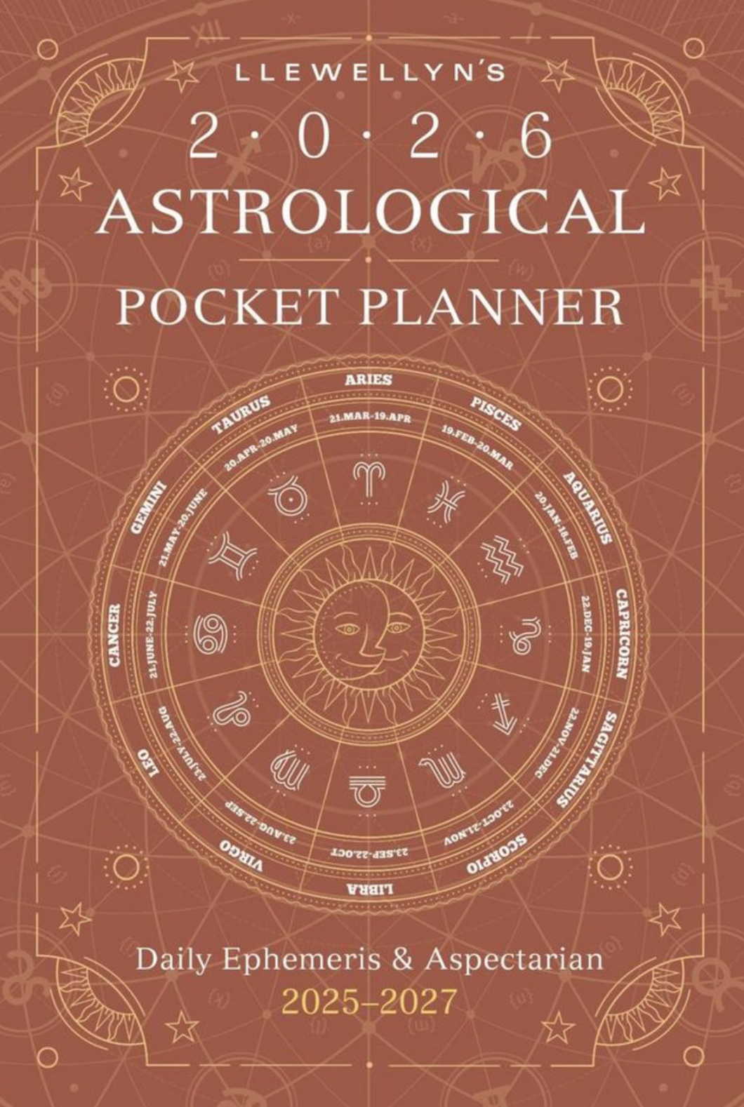 Llewellyn's 2026 Astrological Pocket Planner: Daily Ephemeris & Aspectarian 2025-2027