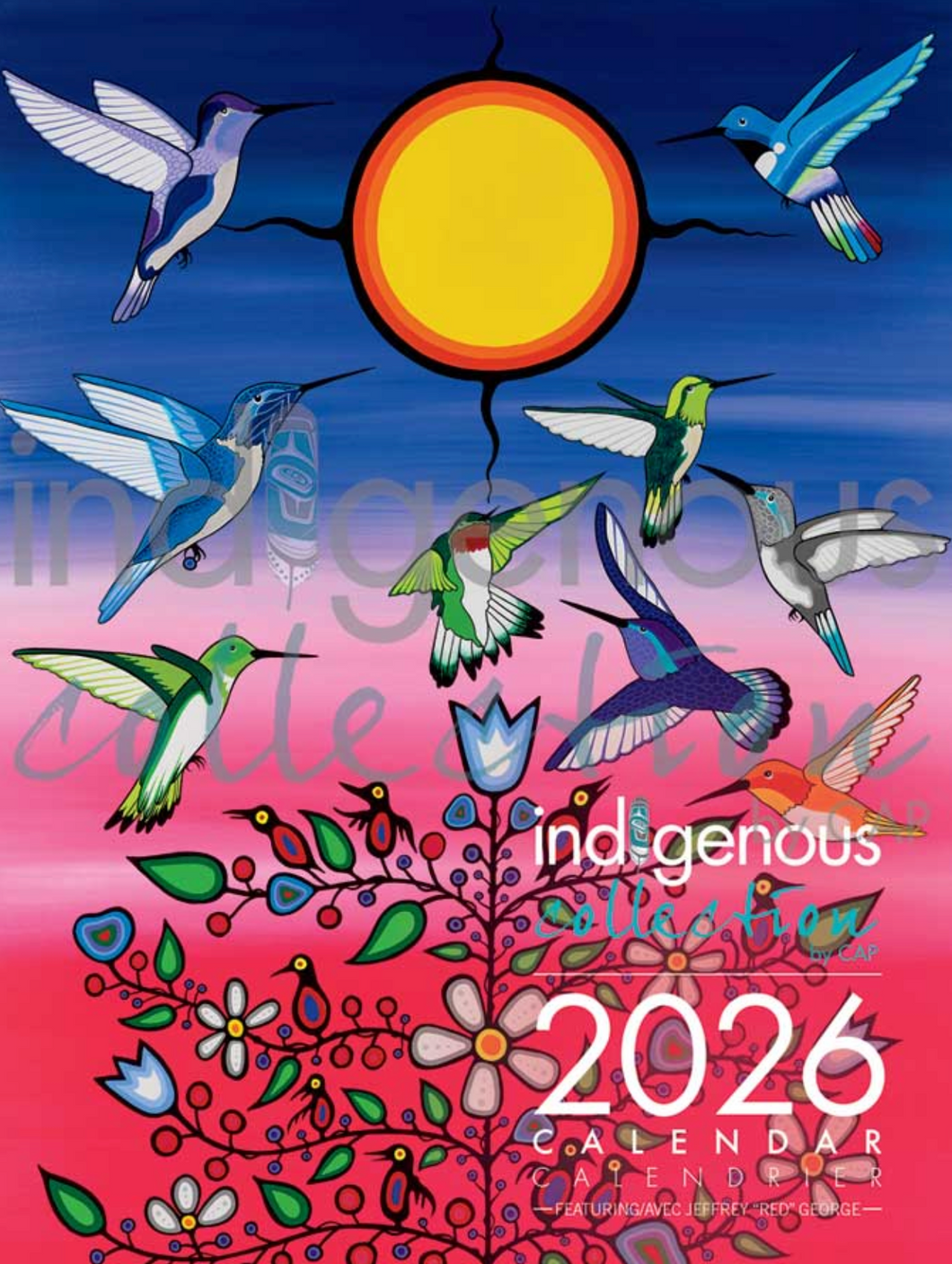 Jeffrey Red George Indigenous Art Wall Calendar