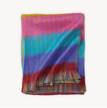 Load image into Gallery viewer, Fringed Harvest Multi Throw Blanket
