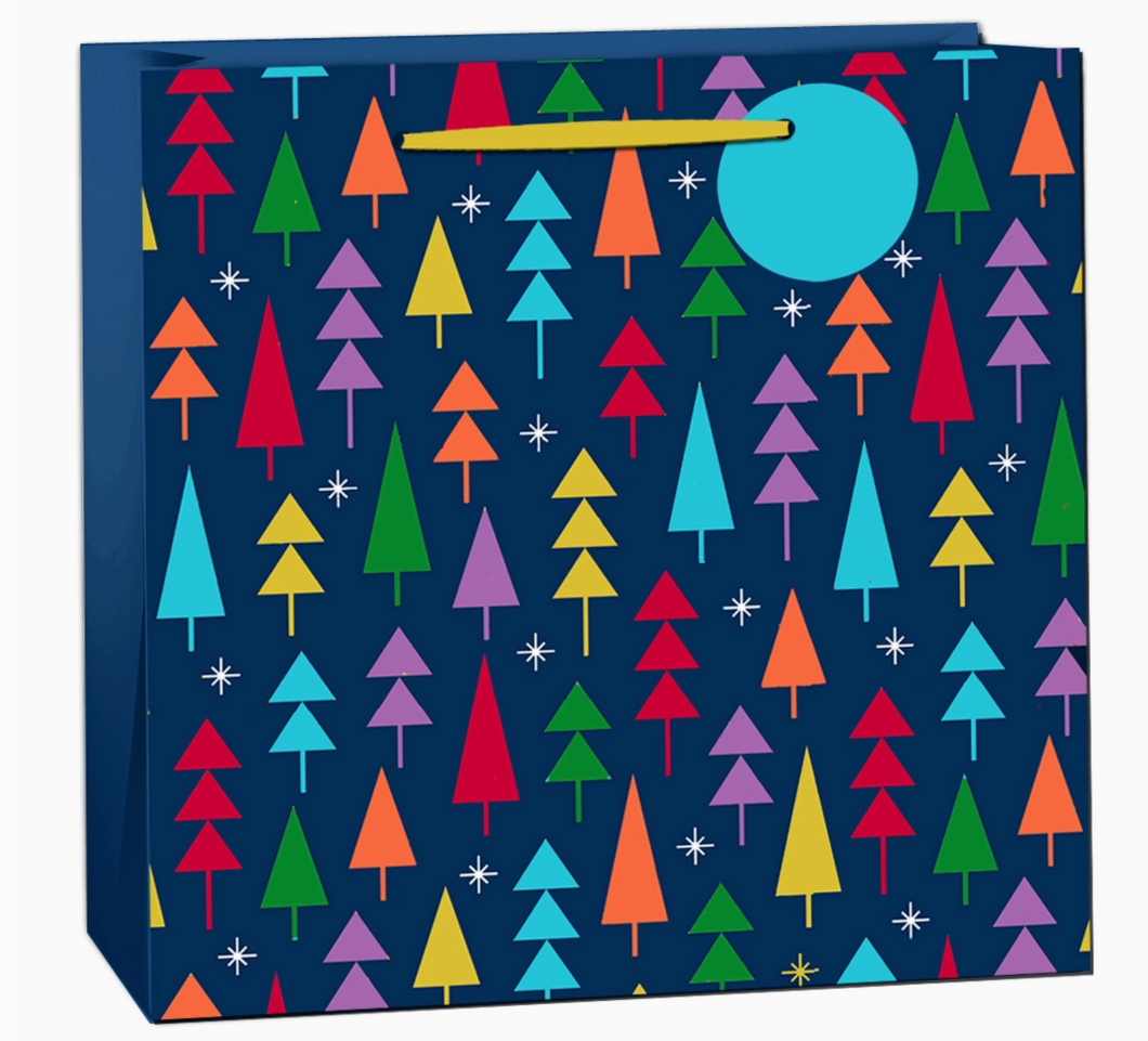Festive Brights Christmas Gift Bag Navy Blue (Extra Large)