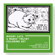 Load image into Gallery viewer, Moody Cats Magic Velvet Coloring Set
