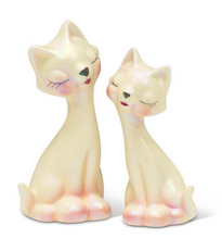Load image into Gallery viewer, Sleek Retro Cats Salt &amp; Pepper Shakers
