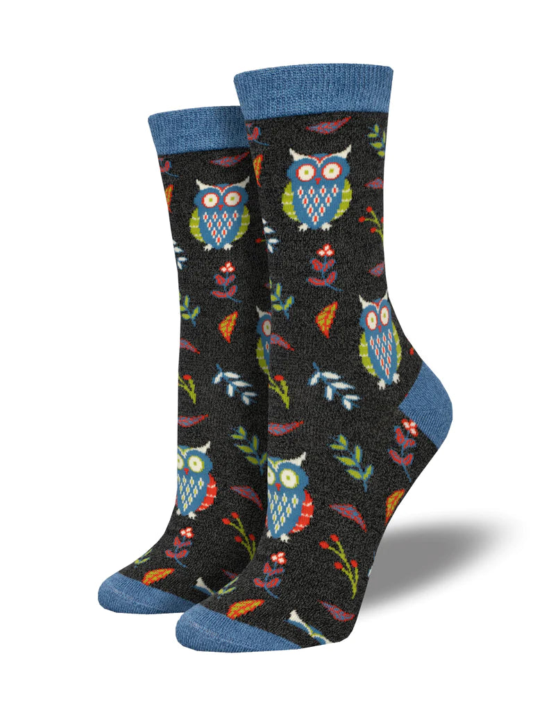 Women's Bamboo Cute Hoot Socks