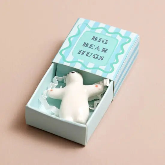 Tiny Matchbox Ceramic (Bear)