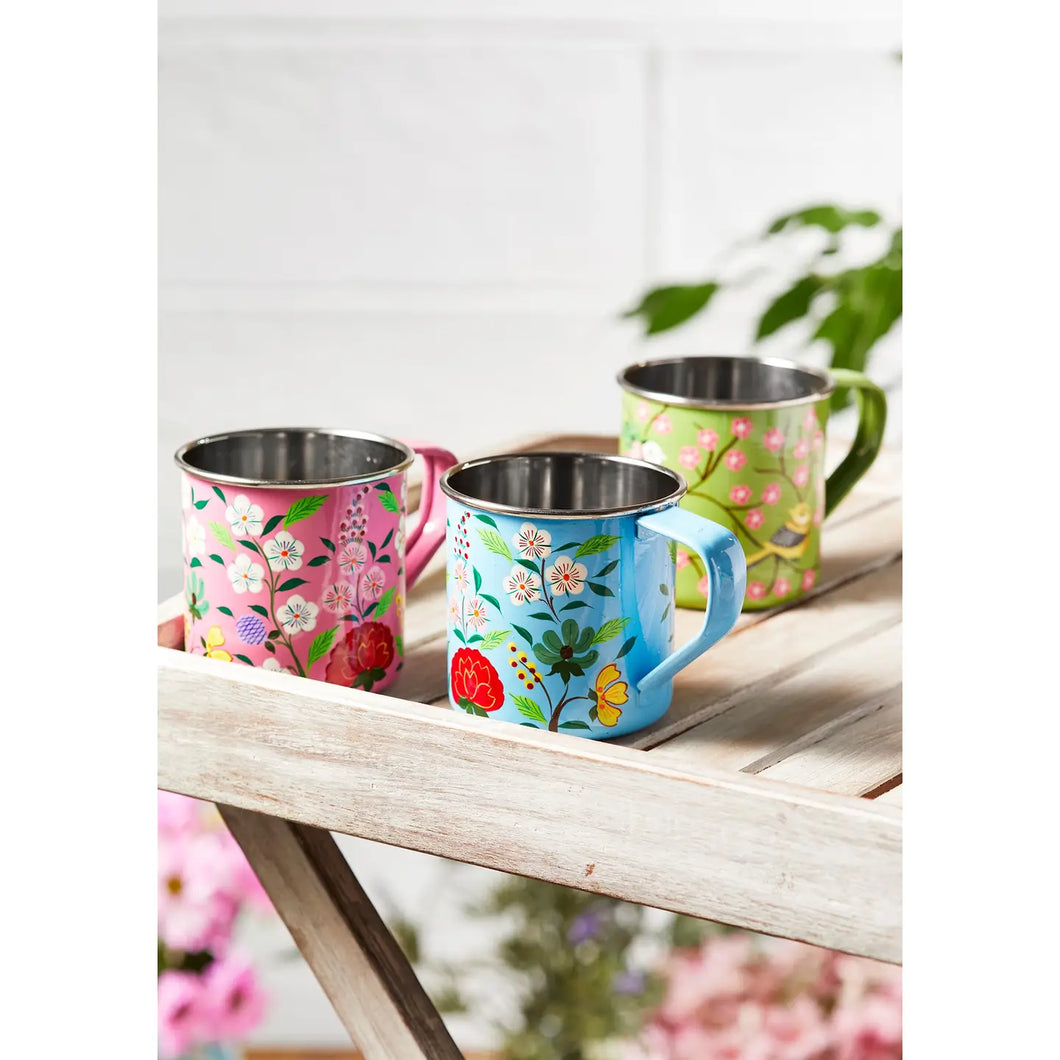 Sanasar Handpainted Enamelled Stainless Steel Mug