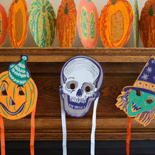 Load image into Gallery viewer, Halloween Fancy Dress Paper Masks
