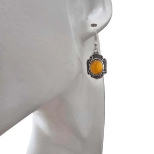 Tiger's Eye Earrings in Frame Style Settings