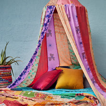 Load image into Gallery viewer, Recycled Sari Canopy Curtain
