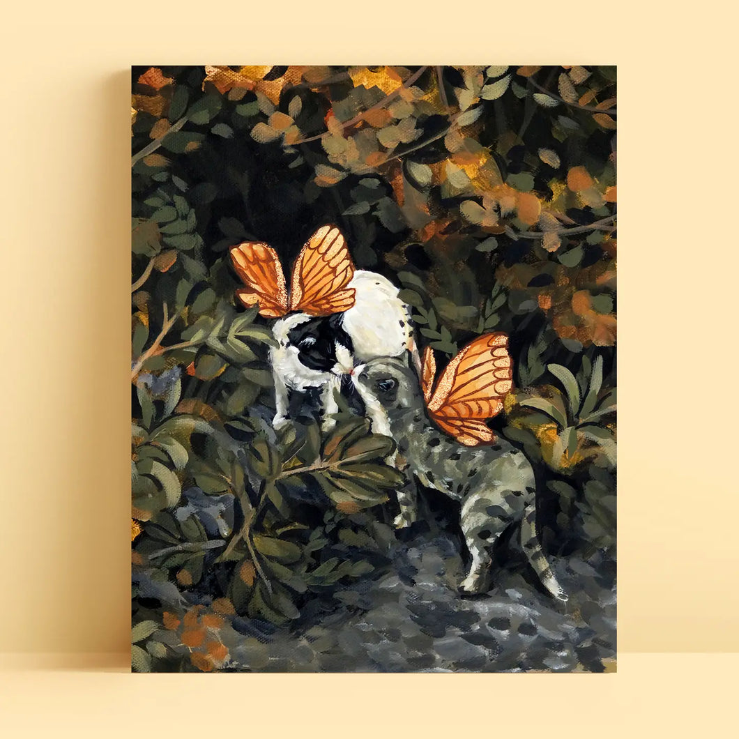 Fairy Cats Art Print