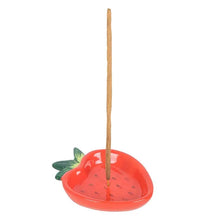 Load image into Gallery viewer, Ceramic Strawberry Incense Burner

