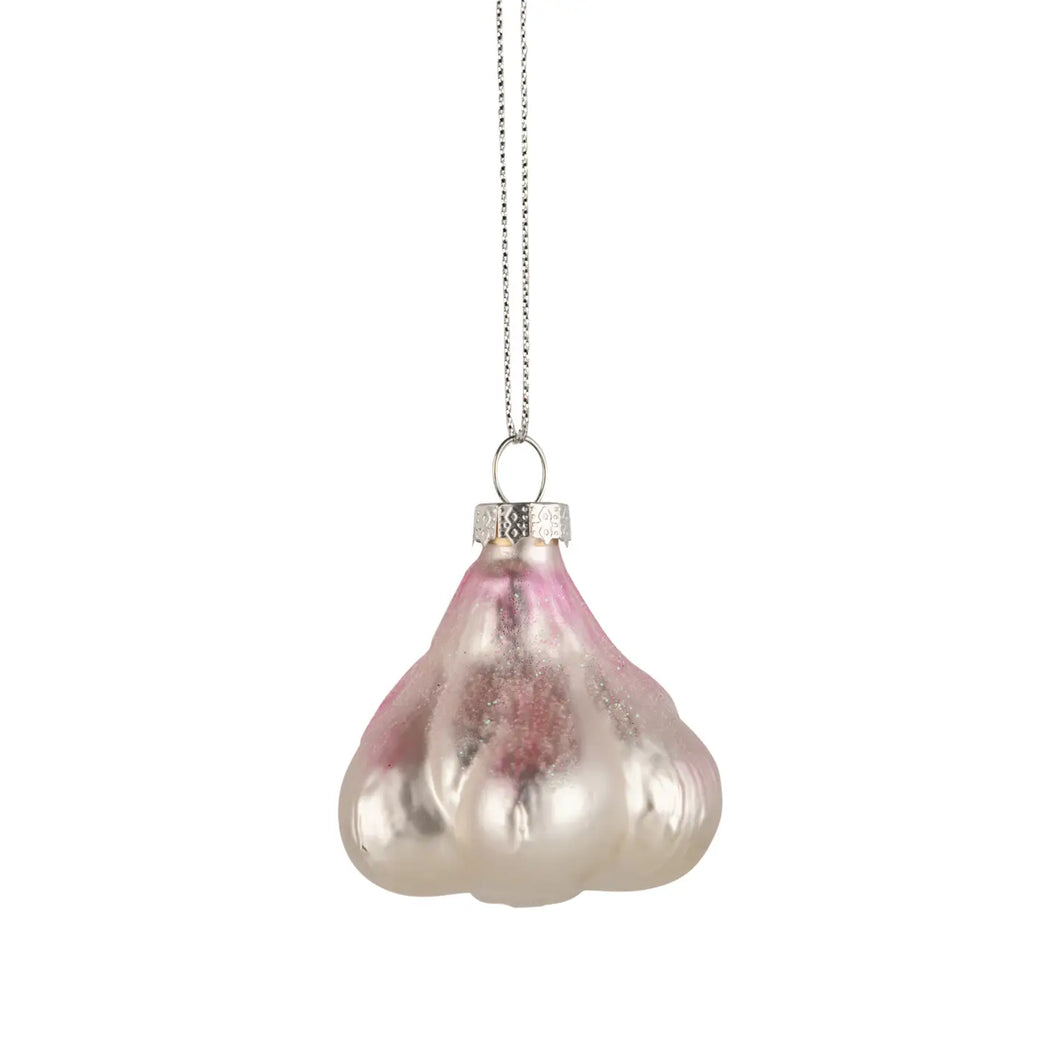 Glass Garlic Bulb Ornament